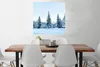 MuchoWow® Poster Winter - Schnee - Bäume 75x75 cm - Wand Produktbild-Vorschau 2