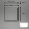 Pannello LED Slim Angolare, 19x19 cm? piatto, 12W, 1400 lm, Anteprima dell’immagine prodotto 3