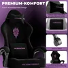 Arvioo Gaming Stuhl mit mit massagefunktion Lendenkissen, Produktbild-Vorschau 7