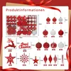 UISEBRT Set de 108 boules de Noël pour le sapin de Noël, Voir les images du produit 2