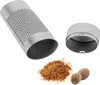 com-four® Muskatnussreibe aus Edelstahl - Küchenreibe mit Produktbild-Vorschau 9