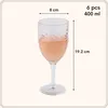 "OTIX Kunststoff-Weingläser 6 Stück 400 ml Gehämmertes Produktbild-Vorschau 5