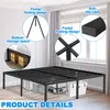 YZNAHRE Bettgestell 160x200 cm Metallbett Bettrahmen mit Produktbild-Vorschau 6