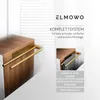 ELMOWO - Edelstahl Handtuchhalter ohne Bohren doppelt für 2 Produktbild-Vorschau 4