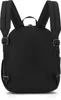 The back view of a black backpack. Produktbild-Vorschau