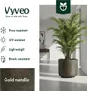 Vyveo – doniczka Orena – złoty metalik – 36 x 35 Podgląd zdjęcia produktu 2
