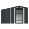 vidaXL Gerätehaus Anthrazit 277x279x179 cm Verzinkter Stahl Produktbild-Vorschau 4