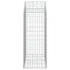 Gabione mit Hochbogen 100x50x120/140 cm Verzinktes Eisen Produktbild-Vorschau 4