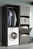 Free wasmachinekast 3 deuren, 1 vouwdeur, 2 planken Productafbeelding-voorbeeld 8