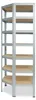 shelfplaza HOME 230x60x30 cm Eckregal in verzinkt mit 7 Produktbild-Vorschau 5