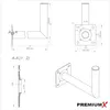 PremiumX 35cm Balkon-Ausleger ALU Geländer Rohr-Halterung Produktbild-Vorschau 6