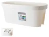 Balkonblumentopf / Blumentopf - cremeweis - 60 x 25 cm - Produktbild-Vorschau 2