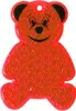 Riflettore "Orso" rosso trasparente Anteprima dell’immagine prodotto 1