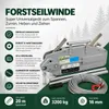 Forstseilwinde 3200 kg inkl. 20m Seil Abscherstiften Produktbild-Vorschau 4