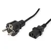 Cavo di rete VALUE, presa IEC e spina CEE7/7 diritta, nero, Anteprima dell’immagine prodotto 2