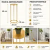 DanDiBo Blumenhocker Metall Gold Rund 60 cm Blumenständer Produktbild-Vorschau 2