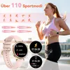 Damen Smartwatch Roségold Rund | Fitnessuhr mit Produktbild-Vorschau 3