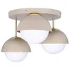 MasterLED Deckenleuchte E27 3-flammig Beige Kaschmir Glas Produktbild-Vorschau 5