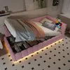 Stylowe łóżko dzienne z oświetleniem LED i pamięcią Podgląd zdjęcia produktu 4