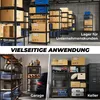 ALL Premium Schwerlastregal 180x90x40cm Schwarz – Bis 1250 Produktbild-Vorschau 4