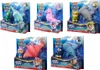 A collage of five different Paw Patrol Aqua Pups toy sets, each featuring a character and a sea creature, presented in their retail packaging. Produktbild-Vorschau