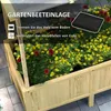 Outsunny : Jardinière surélevée en bois, serre de culture Voir les images du produit 6