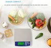 A kitchen scale with various vegetables and eggs around it. Produktbild-Vorschau
