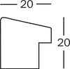 Walther, EF045E, Fiorito Holzrahmen 30x45 cm, eiche hell Produktbild-Vorschau 3