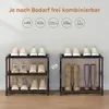 WOLTU Schuhregal schmal 3 Ebenen, Metall, für 6 Paar Produktbild-Vorschau 5