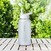 Trinkflasche 1L Sport Flasche Wasserflasche BPA frei weiß Produktbild-Vorschau 5