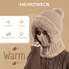 ASKSA balaclava čepice 3 v 1 se šálou a maskou, pletená Náhled obrázku produktu 3