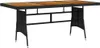 vidaXL Tavolo da giardino nero 160x70x72cm in poly rattan e Anteprima dell’immagine prodotto 4