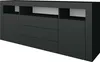 Kommode "Santa Fe" 166 cm, schwarz-matt Produktbild-Vorschau 1