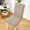 Stuhlhusse - Graubeige Jacquard - Universeller Stuhlbezug - Produktbild-Vorschau 2