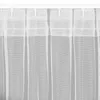 A close-up view of white sheer curtains hanging from a curtain rod. Podgląd zdjęcia produktu