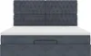 Möbel Glamour Ottoman-Bett mit Matratzen Dunkelgrau 180x200 Produktbild-Vorschau 4
