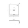 ANW HOME Lavello Cucina sottotop 37x45 cm acciaio inox 1 Anteprima dell’immagine prodotto 10