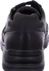 The back view of a black leather sneaker. Produktbild-Vorschau