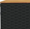 vidaXL 9-tlg. Garten-Sofagarnitur mit Kissen Schwarz Poly Produktbild-Vorschau 7