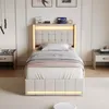 Cama tapizada INONEFT de 90x200 cm con espacio de Vista previa de la imagen del producto 6
