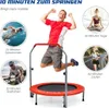 Mini trampoline pliable Ø101 cm avec poignée réglable en Voir les images du produit 5