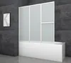 Vanová skládací zástěna MARWELL White Vital chrom, 3-dílná, Náhled obrázku produktu 5