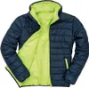 A padded jacket shown laid flat, open to reveal the interior. Produktbild-Vorschau