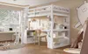 Lit mezzanine pour enfant 90 x 200 cm en pin, aggloméré et Voir les images du produit 6