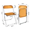 2er Set Klappstuhl Lounge-Sessel Besuchersstuhl Gelb Produktbild-Vorschau 3