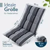 Beautissu Premium Housse pour chaise basse Sun-NL, 100 x 50 Voir les images du produit 2