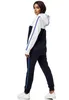 Damen Jogginganzug Freizeitanzug Sportlich 3750 Navy/Weiß Produktbild-Vorschau 5