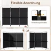 COSTWAY 3-delige roomdivider op wielen, inklapbare Productafbeelding-voorbeeld 9