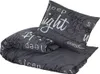 vidaXL Bettwäsche-Set Schwarz 200x200 cm Baumwolle Produktbild-Vorschau 3