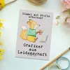 Mr. & Mrs. Panda Postkarte Grafiker Leidenschaft - Grau Produktbild-Vorschau 2